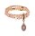 Konplott - Petit Glamour d´Afrique - beige, antique copper, bracelet elastic
