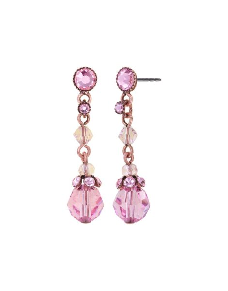 Konplott - Daily Desire - pink, antique copper, earring stud dangling