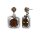Konplott - To The Max - brown, antique silver, earring stud dangling