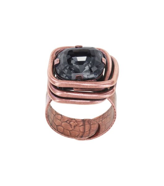 Konplott - To The Max - grey, antique copper, ring