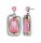 Konplott - To The Max - pink, antique silver, earring stud dangling