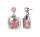 Konplott - To The Max - pink, antique silver, earring stud dangling