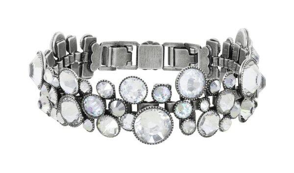 Konplott - Water Cascade Glam - white, antique silver, bracelet