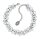 Konplott - Water Cascade Glam - Weiß, Antiksilber, Halskette Choker