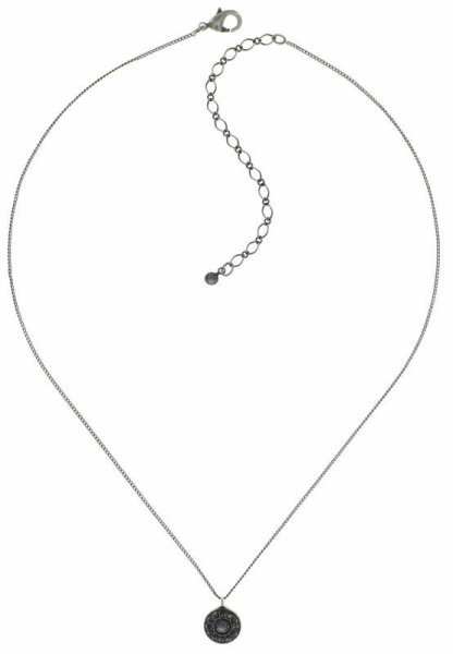 Konplott - Spell on You - black, Light antique brass, necklace pendant