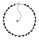 Konplott - Jumping Angles - black, jet hematite, dark antique silver, necklace