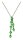 Konplott - Jumping Angles - green, crystal volcano, antique brass, necklace pendant