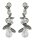 Konplott - Crystal Forest - Weiß, Antikmessing, Ohrringe mit Stecker und Hängelement