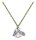 Konplott - Crystal Forest - white, antique brass, necklace pendant