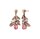 Konplott - Crystal Forest - Rosa, Antikkupfer, Ohrringe mit Stecker und Hängelement