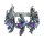 Konplott - Crystal Forest - Blau, Lila, Antiksilber, Armband