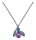 Konplott - Crystal Forest - blue/lila, antique silver, necklace pendant