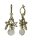 Konplott - Love, Hope and Destiny - white, antique brass, earring dangling