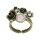 Konplott - Love, Hope and Destiny - white, antique brass, ring