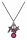 Konplott - Love, Hope and Destiny - red, dark antique silver, necklace pendant