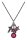 Konplott - Love, Hope and Destiny - red, dark antique silver, necklace pendant