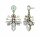 Konplott - Clubbing Bugs - white, antique brass, earring stud dangling