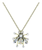 Konplott - Clubbing Bugs - white, antique brass, necklace...