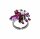 Konplott - Clubbing Bugs - red, antique silver, ring