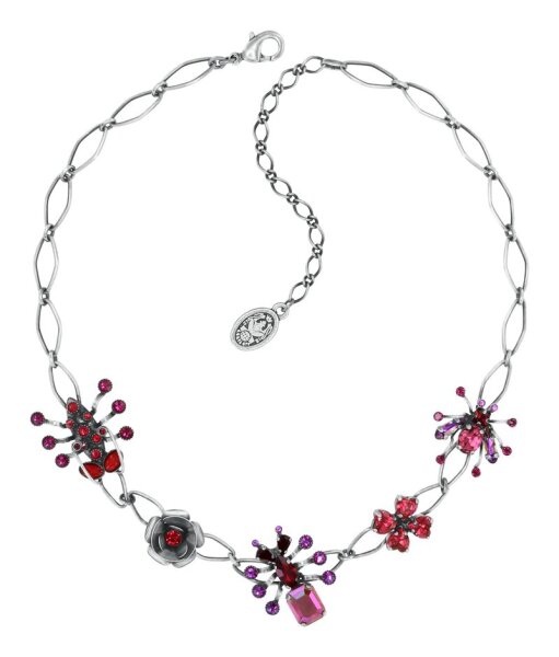 Konplott - Clubbing Bugs - red, antique silver, necklace