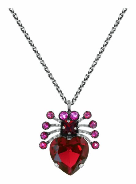 Konplott - Clubbing Bugs - red, antique silver, necklace pendant