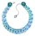 Konplott - Bead Snake Jelly - Blau, Grün, Antiksilber, Halskette