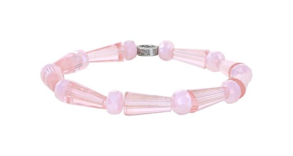 Konplott - Bead Snake Jelly - pink, antique silver, bracelet elastic