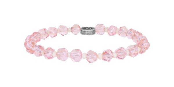 Konplott - Bead Snake Jelly - pink, antique silver, bracelet elastic