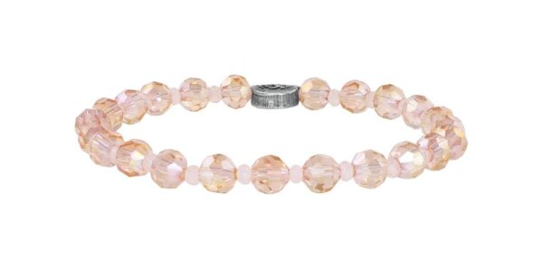 Konplott - Bead Snake Jelly - pink, antique silver, bracelet elastic