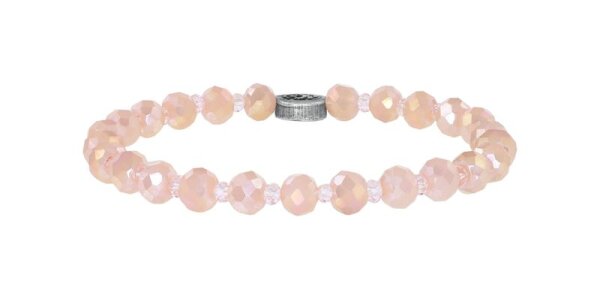 Konplott - Bead Snake Jelly - pink, antique silver, bracelet elastic
