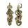 Konplott - Unchained - gold, antique brass, earring eurowire dangling