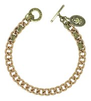 Konplott - Unchained - gold, antique brass, necklace