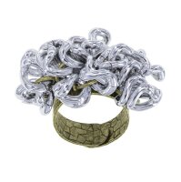 Konplott - Unchained - silver, antique brass, ring