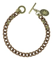 Konplott - Unchained - brown, antique brass, necklace