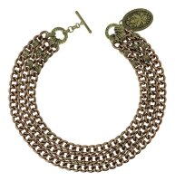 Konplott - Unchained - brown, antique brass, necklace...