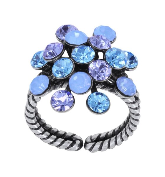 Konplott - Magic Fireball CLASSIC - blue, antique silver, ring