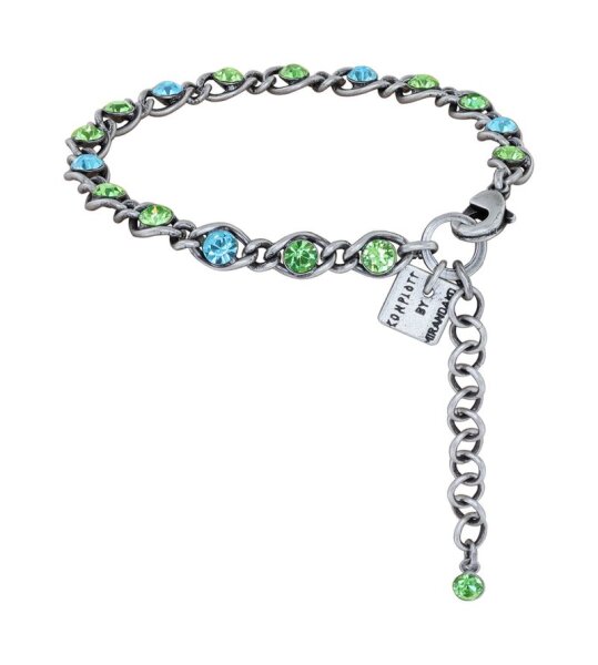 Konplott - Magic Fireball CLASSIC - blue/green, antique silver, bracelet