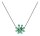 Konplott - Magic Fireball CLASSIC - blue/green, antique silver, necklace pendant