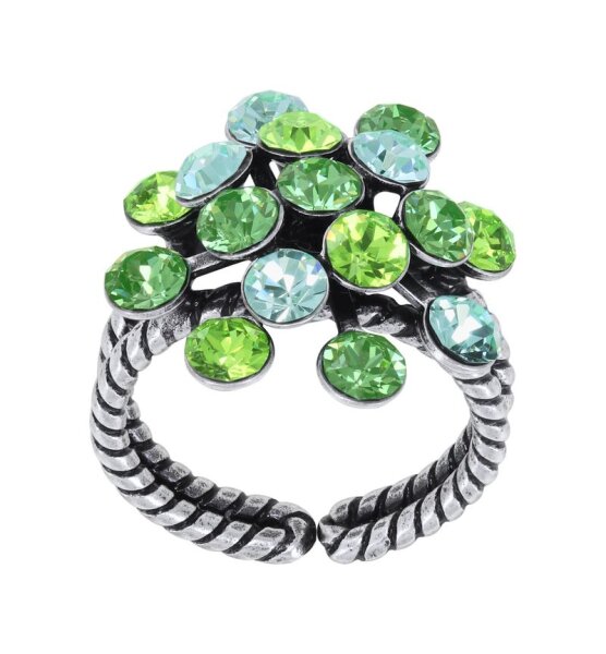 Konplott - Magic Fireball CLASSIC - green, antique silver, ring