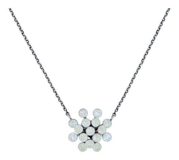 Konplott - Magic Fireball CLASSIC - white, antique silver, necklace pendant