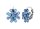 Konplott - Magic Fireball MINI - blue, antique silver, earring eurowire