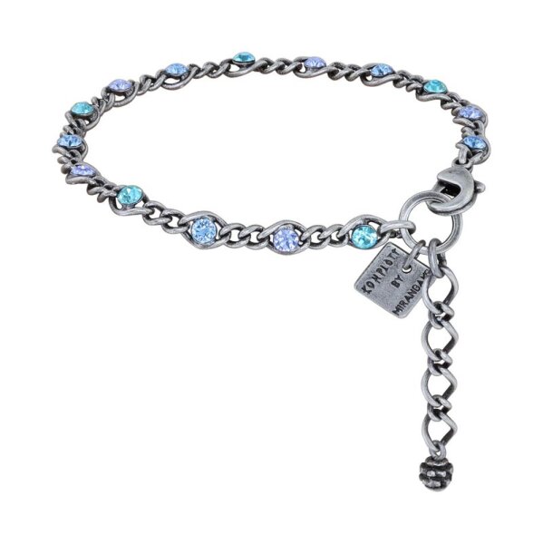 Konplott - Magic Fireball MINI - blue, antique silver, bracelet
