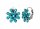 Konplott - Magic Fireball MINI - blue/green, antique silver, earring eurowire