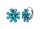 Konplott - Magic Fireball MINI - blue/green, antique silver, earring eurowire