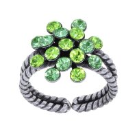 Konplott - Magic Fireball MINI - green, antique silver, ring