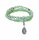 Konplott - Petit Glamour dAfrique - Grün, Antiksilber, Armband auf Gummiband