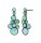 Konplott - Water Cascade - green, antique brass, earring stud dangling