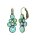 Konplott - Water Cascade - green, antique brass, earring eurowire dangling