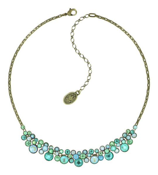 Konplott - Water Cascade - green, antique brass, necklace