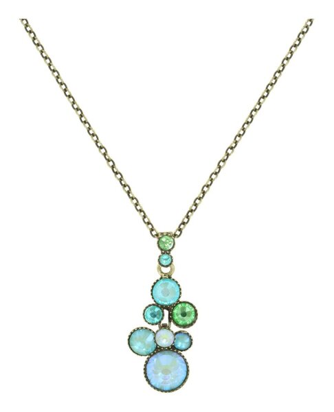 Konplott - Water Cascade - green, antique brass, necklace pendant